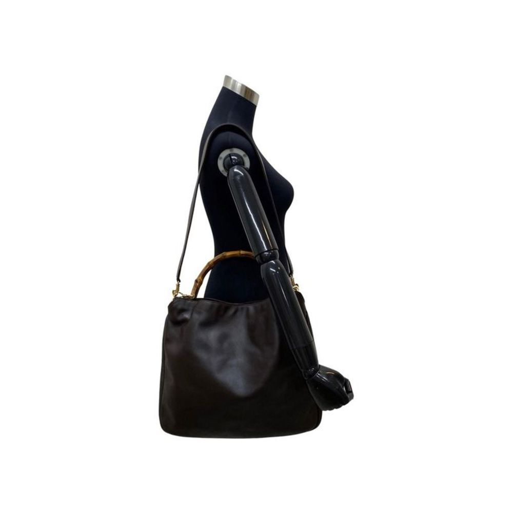 Pre Loved Gucci Bamboo Leather Tote Bag - Picture 3 of 10